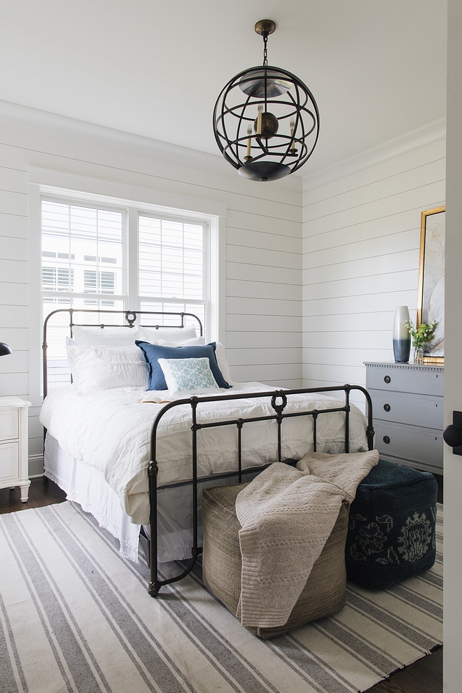 Benjamin Moore Simply White white shiplap wall paint color Benjamin Moore Simply White Benjamin Moore Simply White #BenjaminMooreSimplyWhite #paintcolor