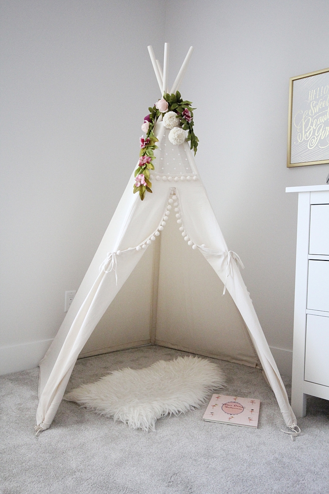 Teepee Girl Teepee Ideas Playroom Teepee Teepee Kids Teepee #Teepee #kidsTeepee #playroomTeepee