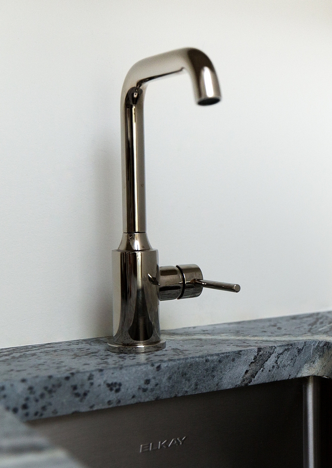 Bar faucet on Soapstone countertop bar faucet pantry with sink and bar faucet #barfaucet #faucet #bar