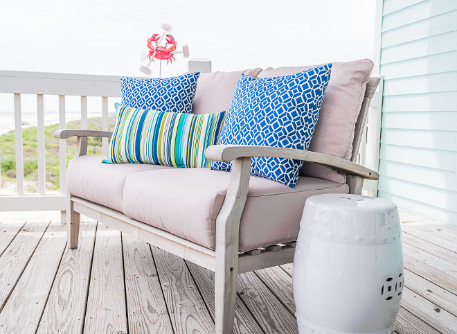 Beach Club Stripe Pillow — COASTAL DECOR + DESIGN | Fair Haven, NJ  Full-Service Interior Design