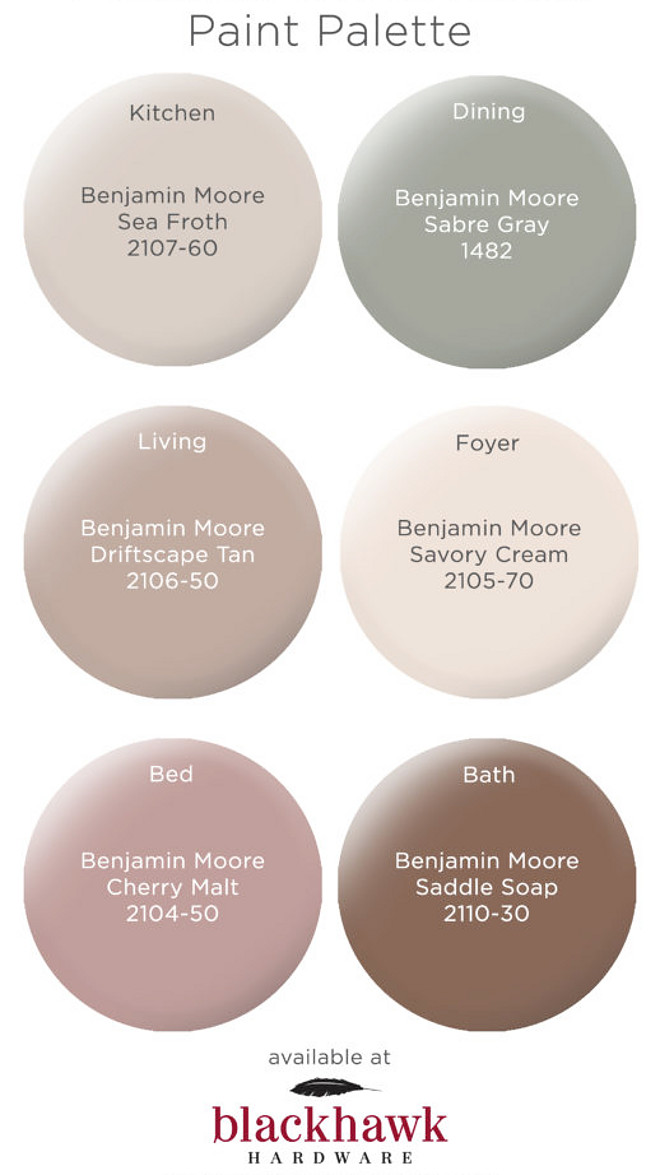 Warm Neutral Paint Colors Benjamin Moore Sea Froth, Benjamin Moore Sabre Gray, Benjamin Moore Driftscape Tan, Benjamin Moore Savory Cream, Benjamin Moore Cherry Malt, Benjamin Moore Saddle Soap Warm Neutral Paint Colors Warm Neutral Paint Colors #WarmPaintcolors #NeutralPaintColors