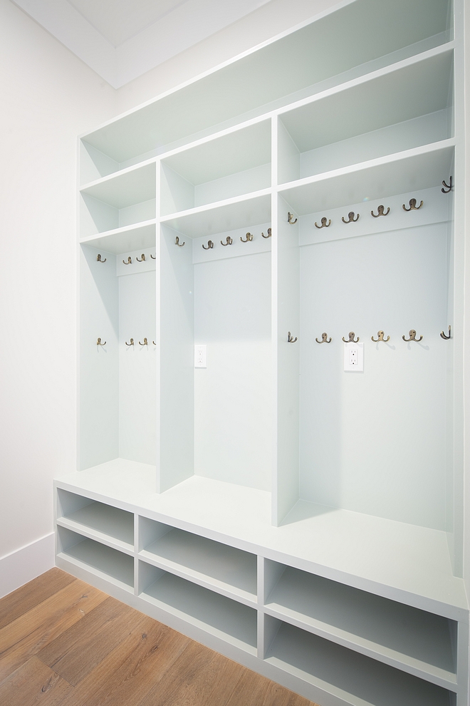 Sea Salt Sherwin Williams Sea Salt Sherwin Williams Mudroom locker paint color is Sea Salt Sherwin Williams which is a very soothing paint color #SeaSaltSherwinWilliams #paintcolor #SherwinWilliams #SherwinWilliamspaintcolor