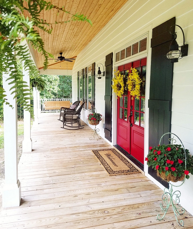 Red Door Sherwin Williams Pure Red SW 6868 Sherwin Williams Pure Red SW 6868 The double front door is from Pella Windows, and came factory painted with Sherwin Williams Pure Red SW 6868 #SherwinWilliamsPureRedSW6868 #SherwinWilliamsPureRed #Reddoor