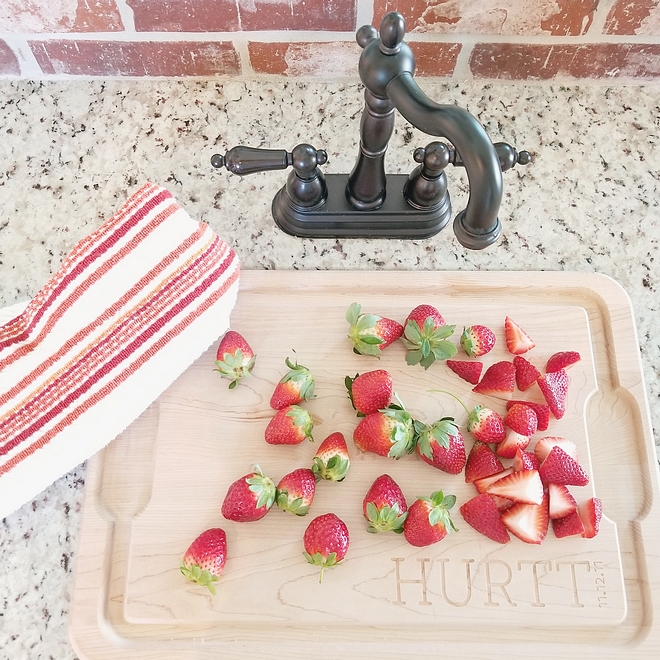 Prep sink Kitchen prep sink I decided on a copper bar sink in the island to be a statement which has a matching Oil Rubbed Bronze Kingston Brass faucet #Prepsink #Kitchenprepsink