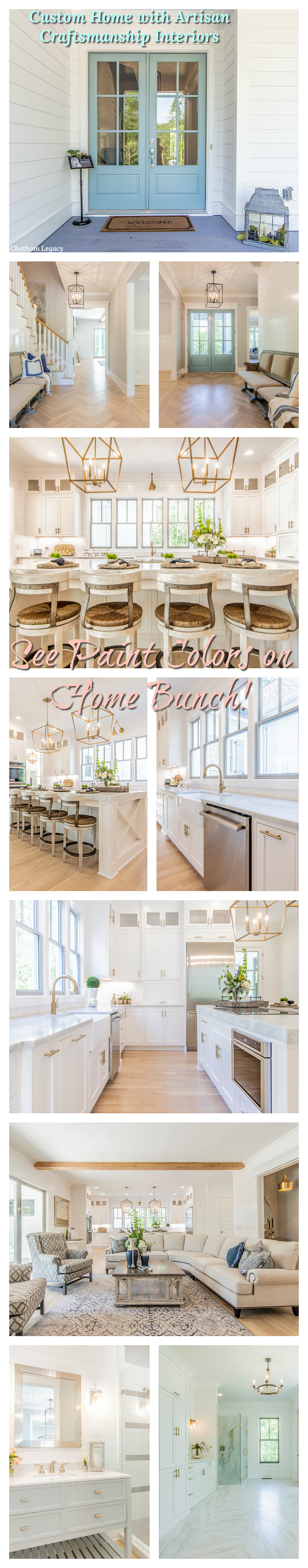 Custom Home with Artisan Craftsmanship Interiors paint colors and decor on Home Bunch