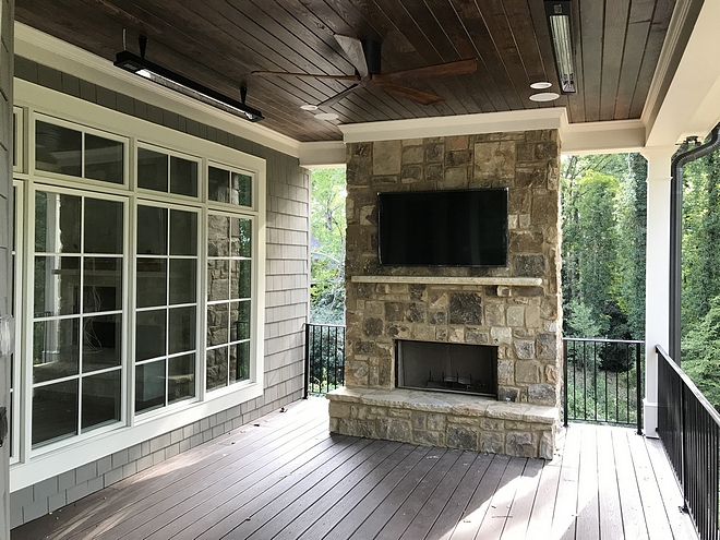 Deck Fireplace Deck stone fireplace Adding an outdoor fireplace to decks #deckfireplace #outdoorfireplace #fireplace #deck