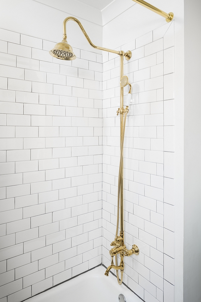 Exposed Brass Shower fixtures