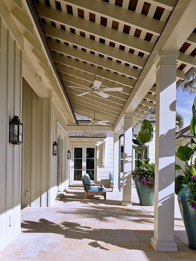 Porch Ceiling Porch Ceiling Exposed wood porch ceiling #porchceiling #porch