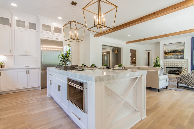 Kitchen island featuring a timber X ends White Kitchen island featuring a timber X ends Kitchen island featuring a timber X ends #Kitchenisland #kitchenislandXends