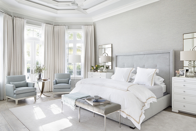 Grey and soft blue bedroom color scheme Pale Grey and soft blue bedroom color scheme Grey and soft blue bedroom color scheme ideas #Greybedroom #softblue #bedroomcolorscheme