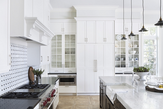 Kitchen cabinets are Benjamin Moore OC-17 White Dove Kitchen cabinets are Benjamin Moore OC-17 White Dove #Kitchencabinets #BenjaminMooreOC17WhiteDove