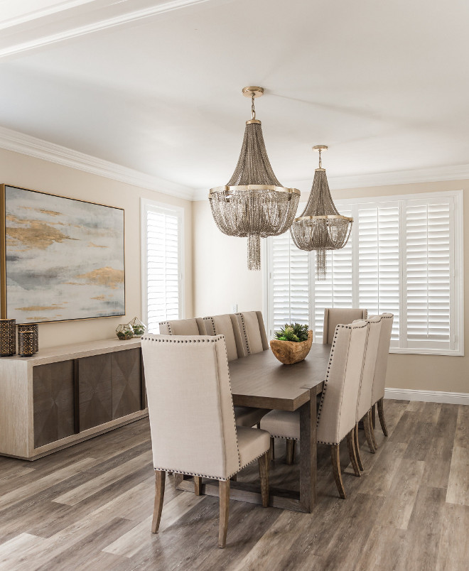 Dining room with two chandeliers Beautiful Dining room with two chandeliers #Diningroomchandeliers