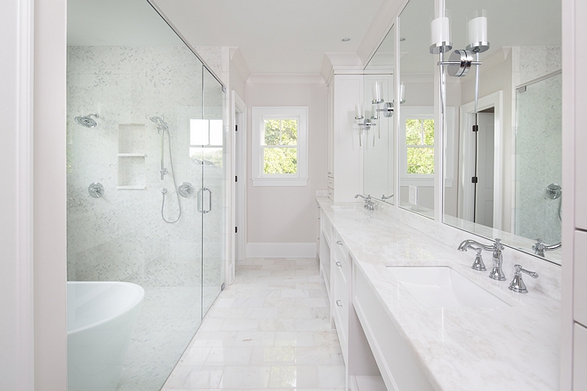 Sherwin Williams Eider White Neutral Bathroom Paint Color Sherwin Williams Eider White Bathroom Paint Color Sherwin Williams Eider White #BathroomPaintColor #SherwinWilliamsEiderWhite