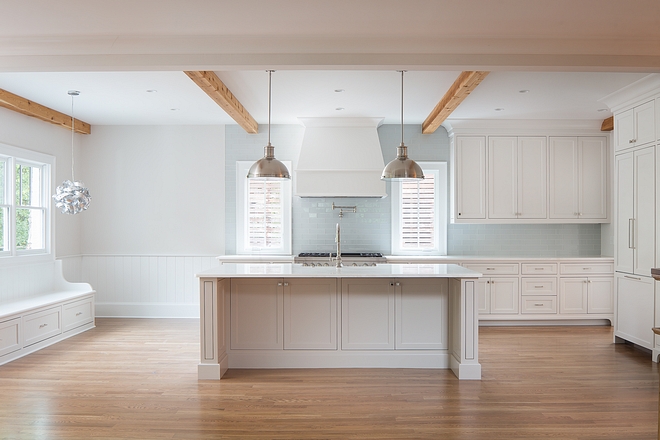 Kitchen Custom maple cabinets, inset, shaker style with a small bead. We used custom made panels for the fridge and dishwasher to further showcase the craftmanship of the cabinets #KitchenCustomcabinet #maplecabinet #insetcabinet #shakerstylecabinet #insetbeadcabinet