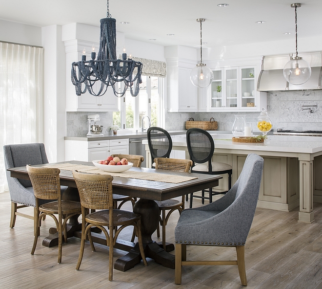 Kitchen and dining Room Open concept Kitchne classic cabinetry with the mitered edge countertops Kitchen and dining Room Open concept Kitchne classic cabinetry with the mitered edge countertops #Kitchen #diningRoom #Openconcept #Kitchne #cabinetry #miterededgecountertop