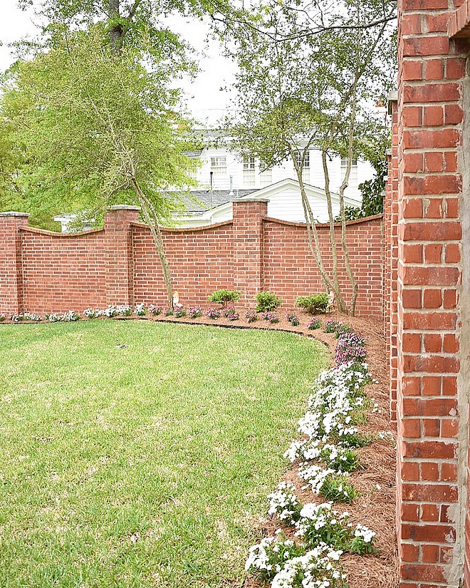 Brick Fence Charming and timeless brick fence design Brick Fence Brick Fence Brick Fence Brick Fence #BrickFence