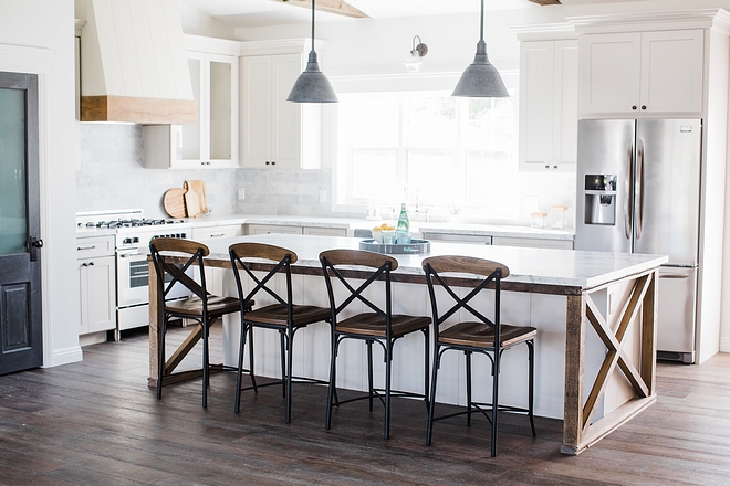 Farmhouse kitchen island with shiplap and barnwood White Farmhouse kitchen island with shiplap and barnwood Farmhouse kitchen island with shiplap and barnwood #Farmhouse kitchen island with shiplap and barnwood