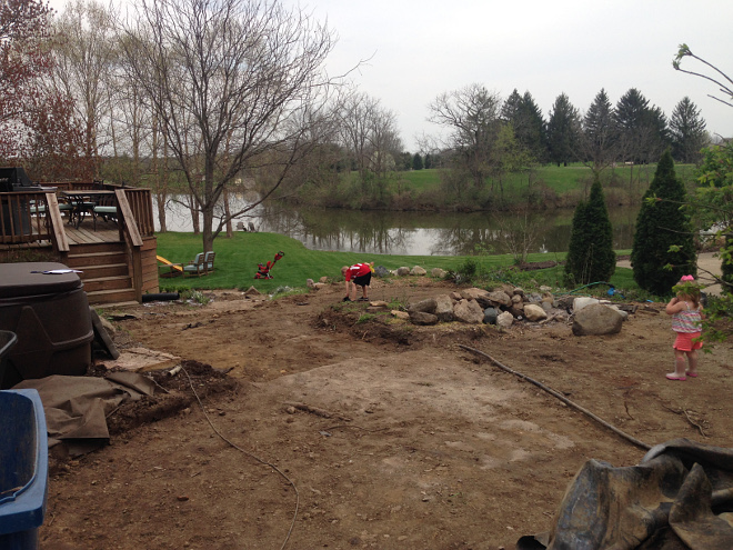 During Patio Renovation - see results on Home Bunch blog