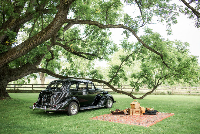 Fall Picnic Fall Picnic in Ontario, Canada with antique car Fall Picnic #FallPicnic