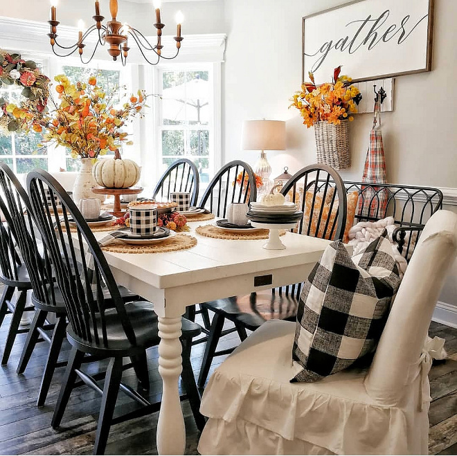 Farmhouse Fall Dining Room Decorating Ideas