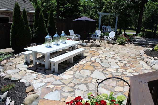 Flagstone Patio Design Flagstone Patio Design #FlagstonePatio #FlagstonePatioDesign