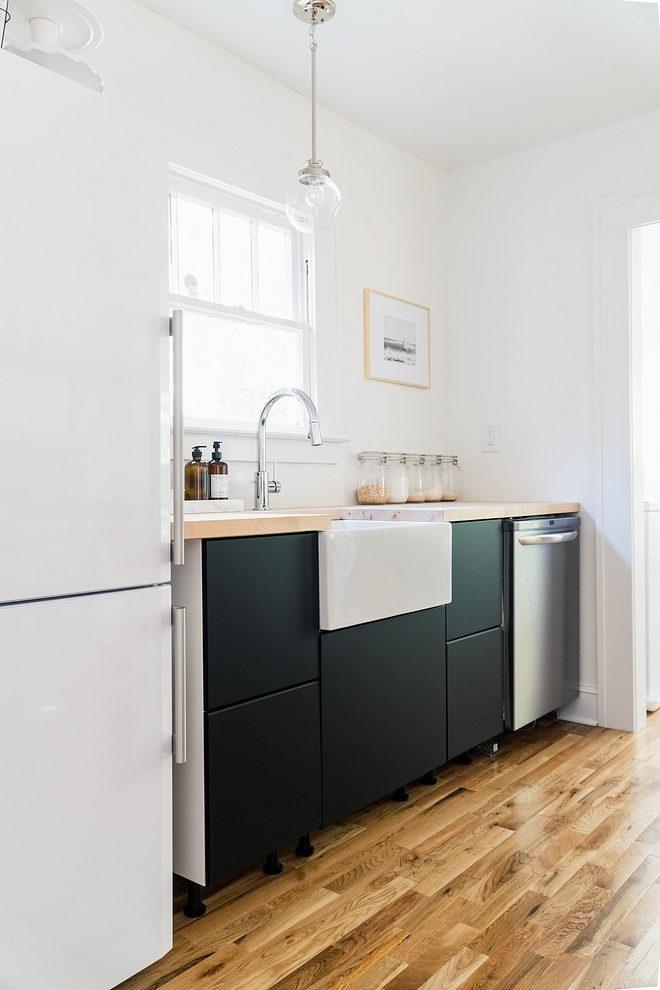  I fell in love the moment I saw the new matte black KUNGSBACKA cabinet fronts at IKEA First kitchen fronts line made entirely from recycled plastic bottles and reclaimed industrial wood. Twenty five plastic bottles are used for every 40x80cm unit