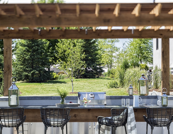 Outdoor pergola done in Cedar