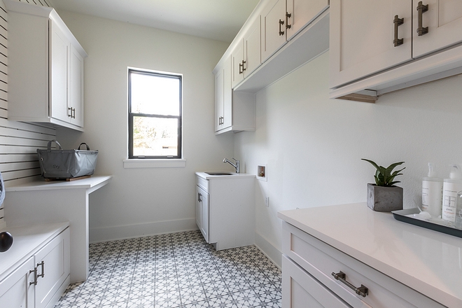 Love shiplap? How about adding slat boards (organization system) on a wall to get the "shiplap" look but with a purpose? I am loving this creative idea, especially if used in laundry rooms or mudrooms