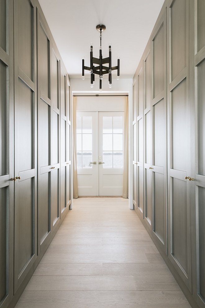 Hall Closet The master bedroom door leads into this hall with custom designed closets The actual bedroom is just off to the left, with the master bathroom to the right #masterbedroom #Hall #Closet