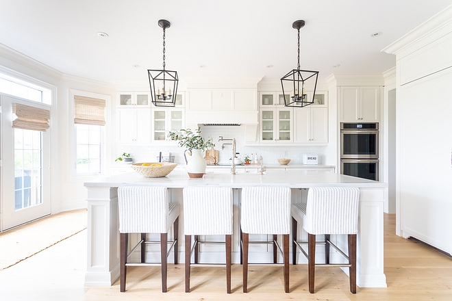 Kitchen Renovation We eliminated the breakfast area and designed this custom kitchen opting for a large 9 x 4.5 foot island instead of a breakfast table Kitchen Renovation #KitchenRenovation
