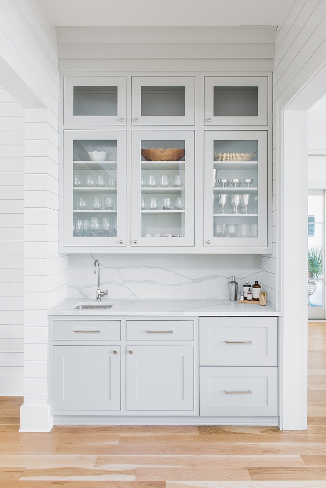 Sherwin Williams Repose Gray Kitchen Bar Cabinet Paint Color Sherwin Williams Repose Gray #SherwinWilliamsReposeGray #Kitchen #wetBar #kitchenbar #Cabinet #PaintColor #SherwinWilliams