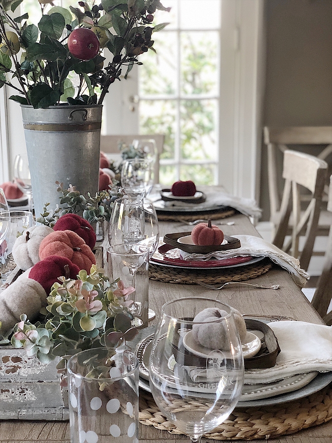 Beautiful fall tablescape