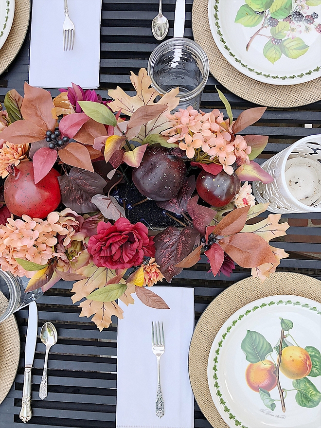 Outdoor Fall Tablescape