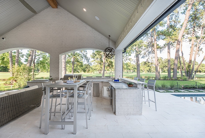 Patio Ceiling 1”x6” tongue and groove, painted Sherwin Williams Agreeable Gray #patioceiling #tongueandgroove #SherwinWilliamsAgreeableGray