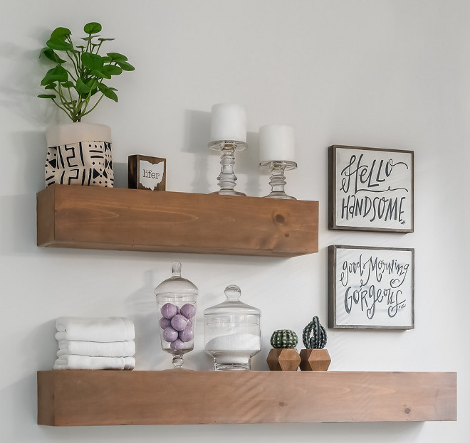 Chunky floating shelves Thick floating shelves Thick shelves Chunky floating shelves Chunky floating shelves DIY Chunky floating shelves #Chunkyfloatingshelves