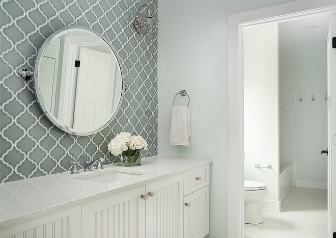 Jack and Jill Bathroom Paint Color it can be for boys and girls Sherwin Williams Glimmer