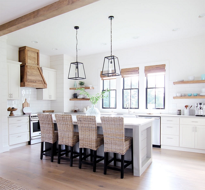 DIY Reclaimed wood kitchen hood We originally had a stainless hood, but last year I started to really want a stained wood hood, and was able to talk my husband into building one He built and installed it around the existing one #DIYkitchenhood #Reclaimedwood #kitchenhood