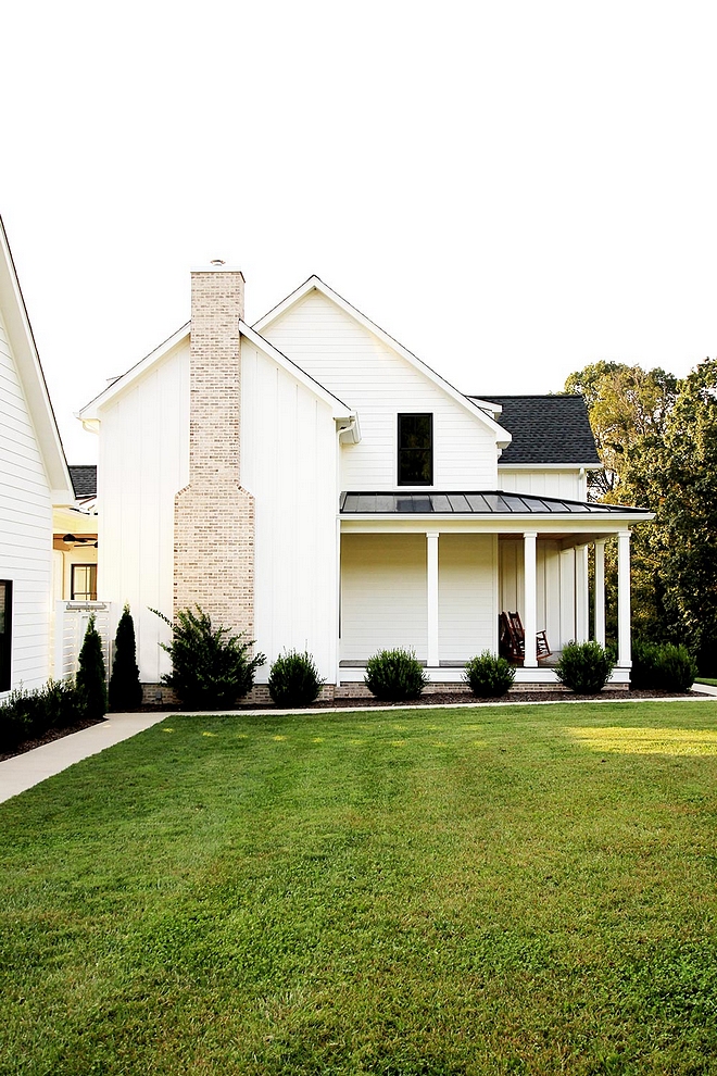 Modern farmhouse Exterior Brick chimney Brick chimney Brick chimney #Brickchimney #modernfarmhouse