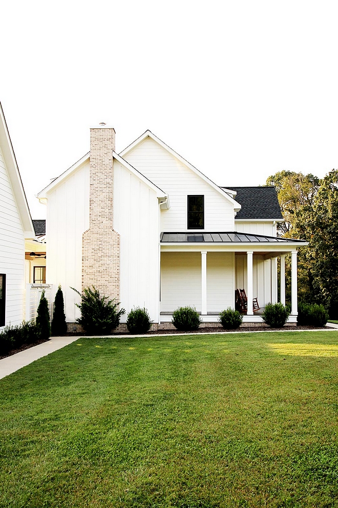 Modern farmhouse Exterior Brick chimney Brick chimney Brick chimney #Brickchimney #modernfarmhouse