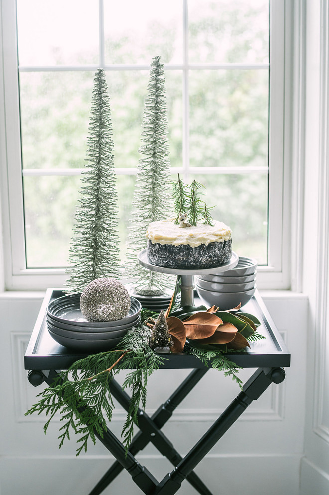 Christmas Bar Cart Decor