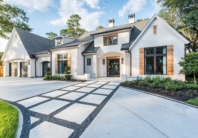 Modern farmhouse driveway ideas