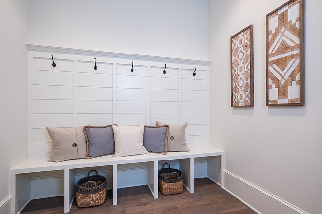 Mudroom Located right off the garage, this is a convenient spot to drop your bags, throw off your coat #mudroom