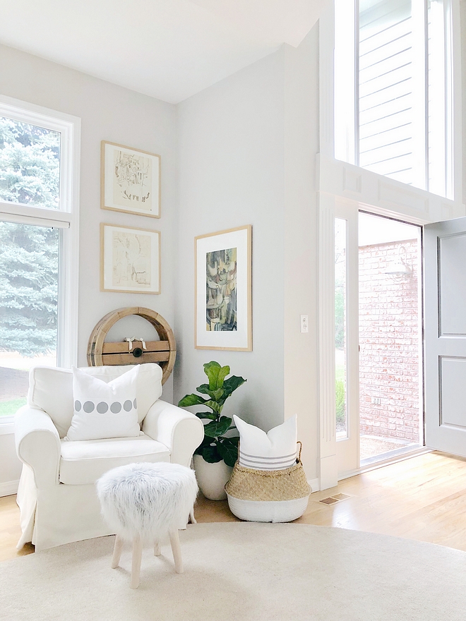 Benjamin Moore Balboa Mist Paint color is Benjamin Moore Balboa Mist in satin is on all of our walls Benjamin Moore Balboa Mist #BenjaminMooreBalboaMist