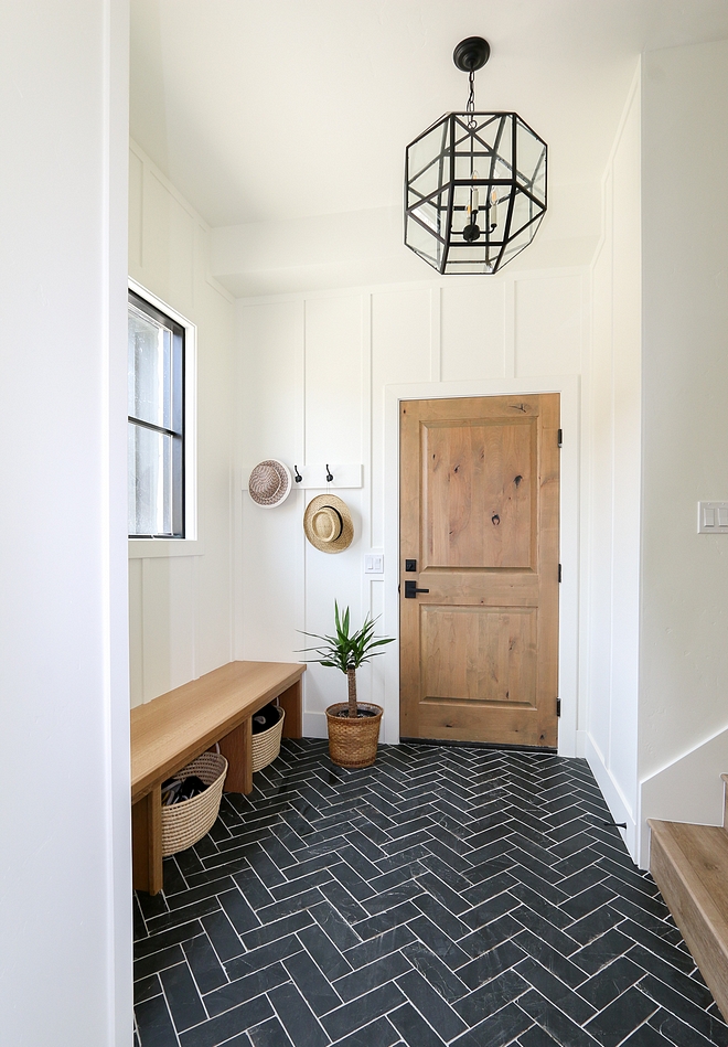 Mudroom Bench White Oak Bench Mudroom Bench is custom, White Oak with a clear protective finish Mudroom Bench White Oak Bench Mudroom Bench #MudroomBench #WhiteOakBench #Mudroom #Bench