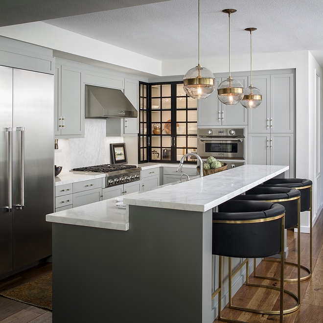 Porpoise SW7047 Sherwin-Williams Grey kitchen island Porpoise SW7047 Sherwin-Williams Porpoise SW7047 Sherwin-Williams Porpoise SW7047 Sherwin-Williams island paint color #PorpoiseSW7047SherwinWilliams #Porpoise #SW7047 #SherwinWilliams #paintcolor