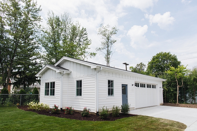 What a pretty detached garage