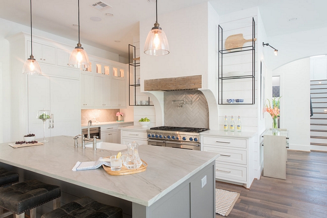 White and grey kitchen