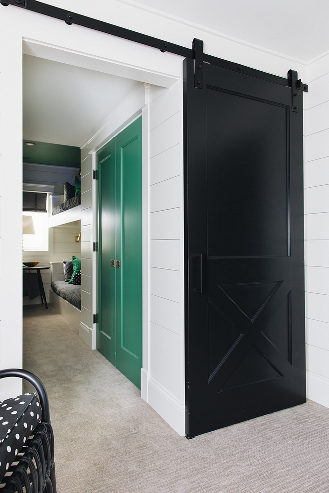 Benjamin Moore Black Bunk Room Barn Door Benjamin Moore Black Bunk Room Barn Door Paint Color Benjamin Moore Black Bunk Room Barn Door Benjamin Moore Black Bunk Room Barn Door #BenjaminMooreBlack #BunkRoom #BarnDoor