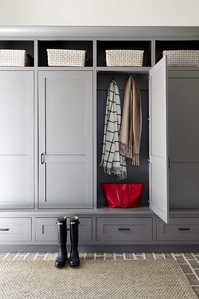 Brewster Gray HC 162 by Benjamin Moore Mudroom Cabinet Shaker inset built ins Brewster Gray HC 162 by Benjamin Moore Brewster Gray HC 162 by Benjamin Moore Mudroom Cabinet Shaker inset #BrewsterGrayHC162BenjaminMoore #BenjaminMoore #BenjaminMooreHC162 #Mudroom #Cabinet #Shakerinset