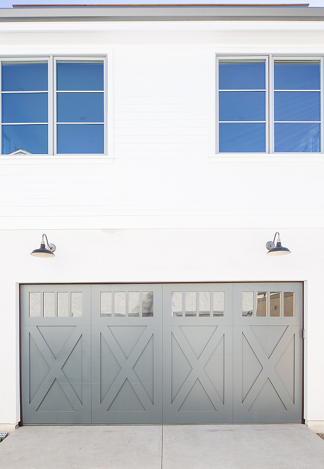 Grey garage door paint color Garage Door, window trim Farrow and Ball Down Pipe Grey garage door paint color Grey garage door paint color Grey garage door paint color Grey garage door paint color #Greygaragedoor #garagepaintcolor